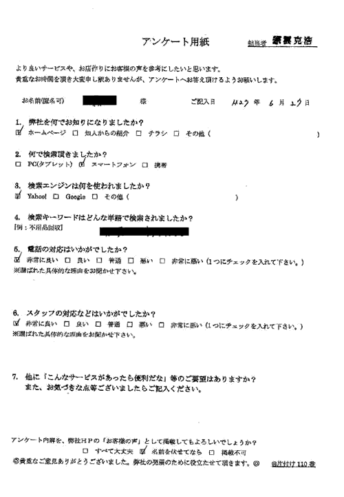 徳島市・40代女性/匿名希望